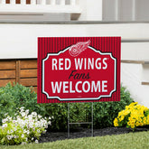 Detroit Red Wings Coroplast Yard Sign, "Fans Welcome" - NHL Home