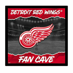 Detroit Red Wings 23"H x 23"L LED Wall Decor, Edgelite, Square - NHL Home