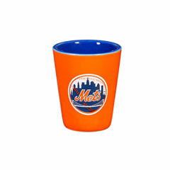 New York Mets 4-Piece Ceramic 2oz. Shot Glass Set - Home MLB