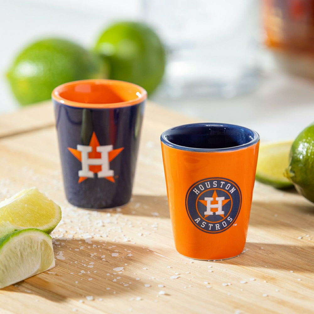 Houston Astros 4-Piece Ceramic 2oz. Shot Glass Set - Home MLB