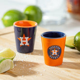 Houston Astros 4-Piece Ceramic 2oz. Shot Glass Set - Home MLB