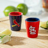 St Louis Cardinals 4-Piece Ceramic 2oz. Shot Glass Set - Home