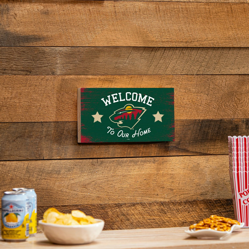 Minnesota Wild Wood Wall Sign, 6x11 - NHL Home