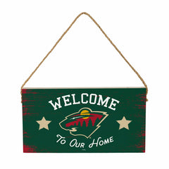 Minnesota Wild Wood Wall Sign, 6x11 - NHL Home