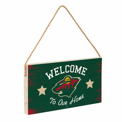 Minnesota Wild Wood Wall Sign, 6x11 - NHL Home