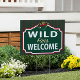 Minnesota Wild Coroplast Yard Sign, "Fans Welcome" - NHL Home