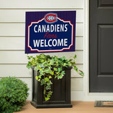 Montreal Canadiens Coroplast Yard Sign, "Fans Welcome" - NHL Home