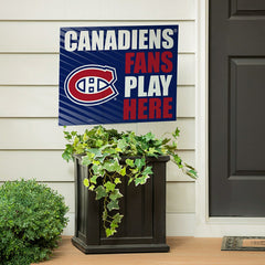 Montreal Canadiens Coroplast Yard Sign "Fans Play Here" - NHL Home