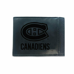 Front Pocket Wallet w/ RFID Blocking, Montreal Canadiens, Black - NHL Home