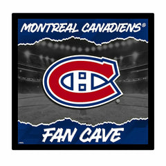 Montreal Canadiens 23"H x 23"L LED Wall Decor, Edgelite, Square - NHL Home