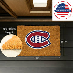 Coir Mat, 16"x28", Montreal Canadiens - NHL
