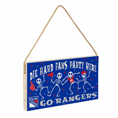 New York Rangers Halloween Wood Wall Sign, 6x11 - NHL Home