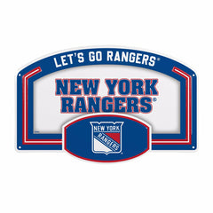 New York Rangers USA Embossed Steel Wall Sign, 11" x 17" - NHL Home