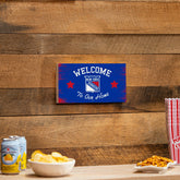 New York Rangers Wood Wall Sign, 6x11 - NHL Home