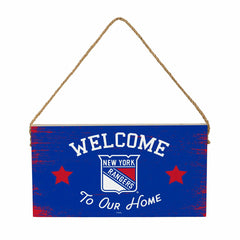 New York Rangers Wood Wall Sign, 6x11 - NHL Home