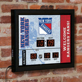 Scoreboard Wall Clock, New York Rangers - NHL Home