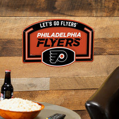 Philadelphia Flyers USA Embossed Steel Wall Sign, 11" x 17" - NHL Home