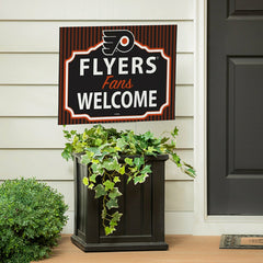 Philadelphia Flyers Coroplast Yard Sign, "Fans Welcome" - NHL Home
