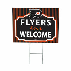 Philadelphia Flyers Coroplast Yard Sign, "Fans Welcome" - NHL Home