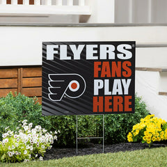 Philadelphia Flyers Coroplast Yard Sign "Fans Play Here" - NHL Home