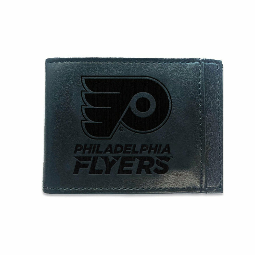 Front Pocket Wallet w/ RFID Blocking, Philadelphia Flyers, Black - NHL Home