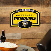 Pittsburgh Penguins USA Embossed Steel Wall Sign, 11" x 17" - NHL Home