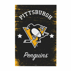 Pittsburgh Penguins Wood Wall Sign, 16x24 - NHL Home