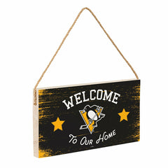 Pittsburgh Penguins Wood Wall Sign, 6x11 - NHL Home
