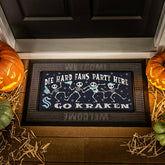 Seattle Kraken Flocked Coir Halloween Sassafras Switch Mat, 22"x10" - NHL