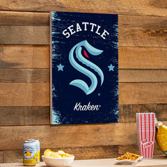 Seattle Kraken Wood Wall Sign, 16x24 - NHL Home