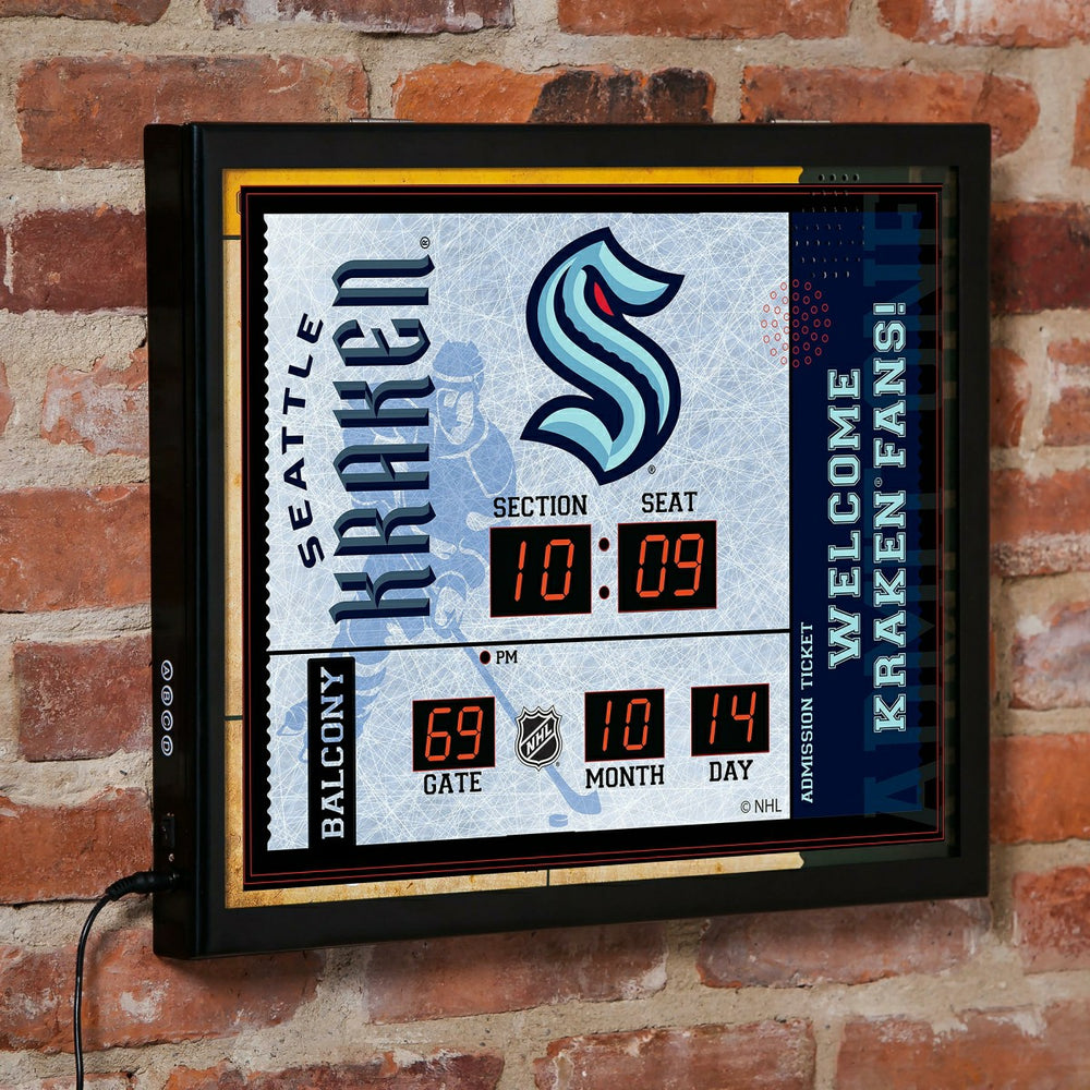 Scoreboard Wall Clock, Seattle Kraken - NHL Home