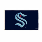 Seattle Kraken Single Sided Flag w/ 2 Grommets, 3'x5' - NHL Home