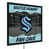 Seattle Kraken 23"H x 23"L LED Wall Decor, Edgelite, Square - NHL Home
