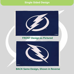Tampa Bay Lightning Single Sided Flag with 2 Grommets, 3'x5' - NHL Home