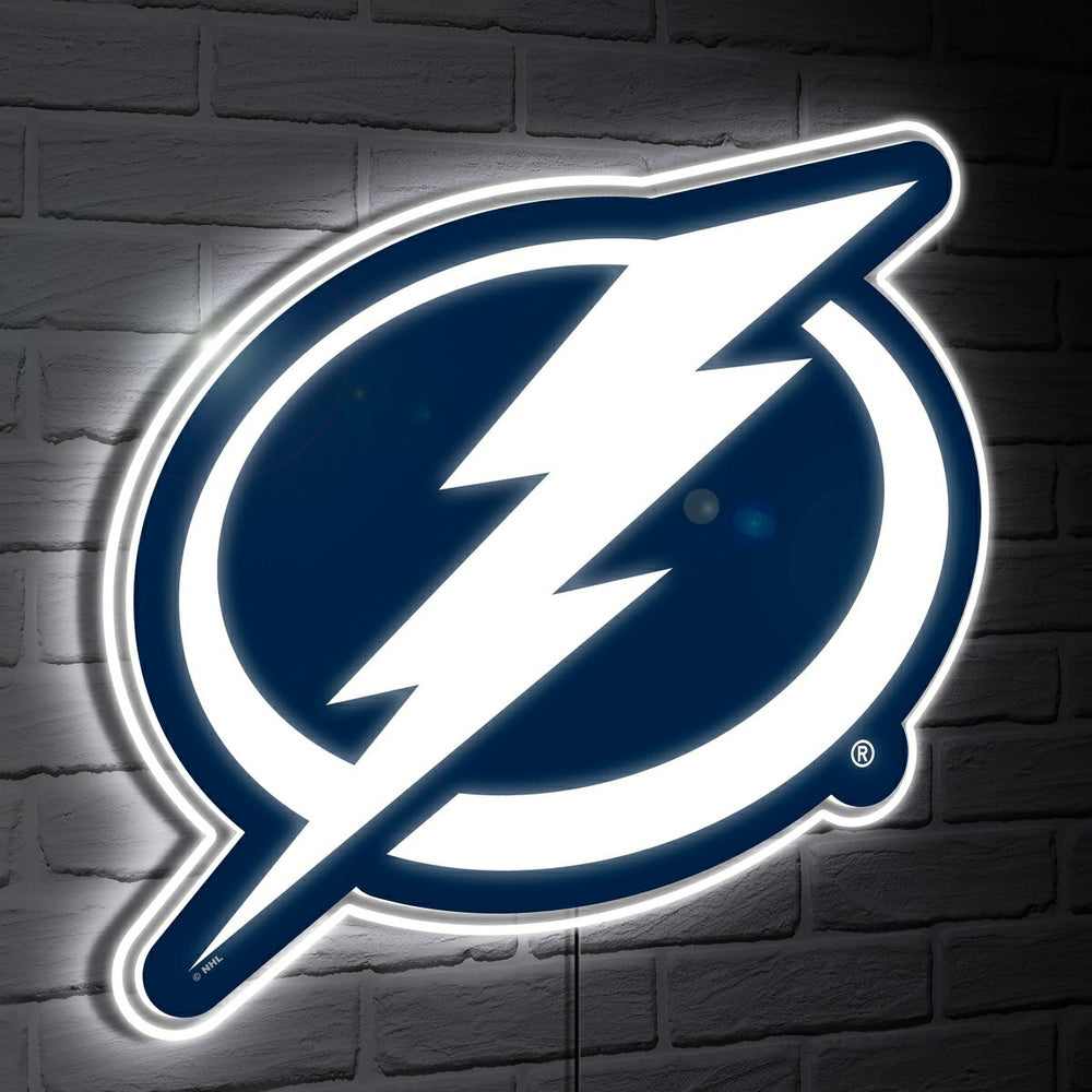 Tampa Bay Lightning LED Wall Decor, Glazelite, Logo - NHL Home