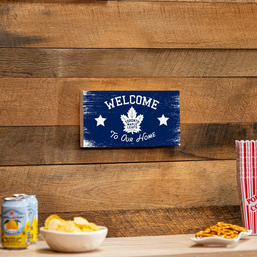 Toronto Maple Leafs Wood Wall Sign, 6x11 - NHL Home
