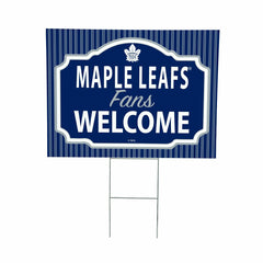 Toronto Maple Leafs Coroplast Yard Sign, "Fans Welcome" - NHL Home