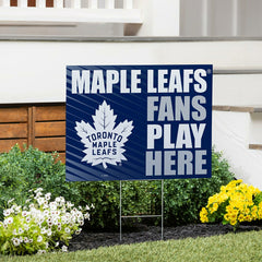 Toronto Maple Leafs Coroplast Yard Sign "Fans Play Here" - NHL Home