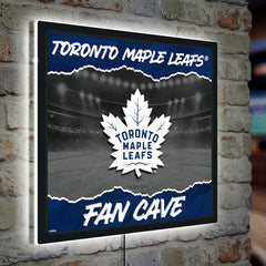 Toronto Maple Leafs 23"H x 23"L LED Wall Decor, Edgelite, Square - NHL Home