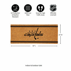Washington Capitals Extra Large One Color Coir Mat, 60"x24" - NHL
