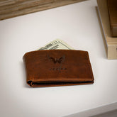 Washington Capitals, Embossed 100% Genuine Tumbled Leather Passcase Bi - NHL Home