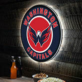 LED Wall Decor, Round, Washington Capitals - NHL Home