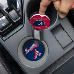 Atlanta Braves Car Coaster Set, 2pc - MLB Home