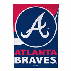 Atlanta Braves Burlap Garden Flag - MLB Home