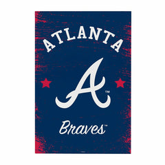 Atlanta Braves Wood Wall Sign, 16x24 - MLB Home