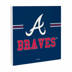 Atlanta Braves Wood Wall Sign, 12x12 - MLB Home