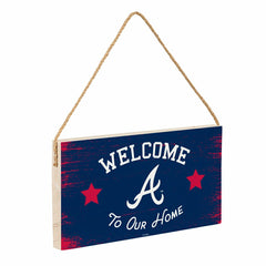 Atlanta Braves Wood Wall Sign, 6x11 - MLB Home
