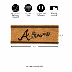 Atlanta Braves Extra Large One Color Coir Mat, 60"x24" - MLB