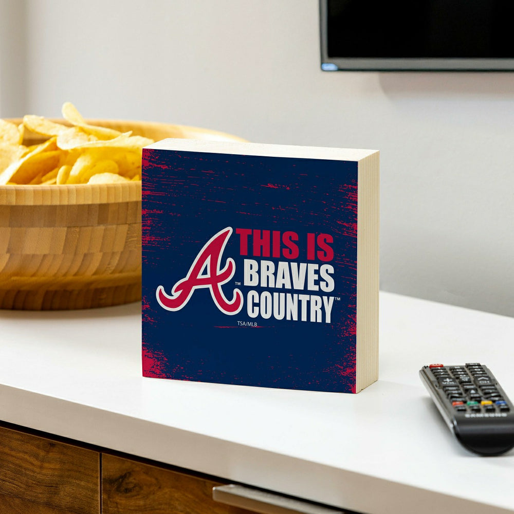 Atlanta Braves Plock, Down Home Fans, 6x6 - MLB Home
