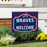 Atlanta Braves Coroplast Yard Sign, "Fans Welcome" - MLB Home